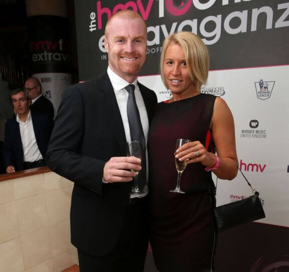 Jane Dyche with her husband, Sean Dyche.